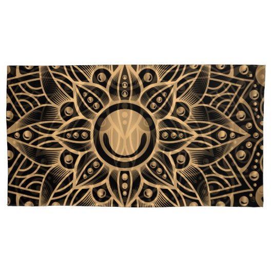 Luxus Mandala 12 Kissenbezug (Vorderseite)