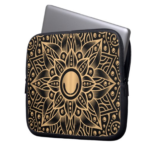 Luxus Mandala 12 Laptopschutzhülle (Vorderseite Links)