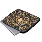 Luxus Mandala 12 Laptopschutzhülle (Vorne Knopf)
