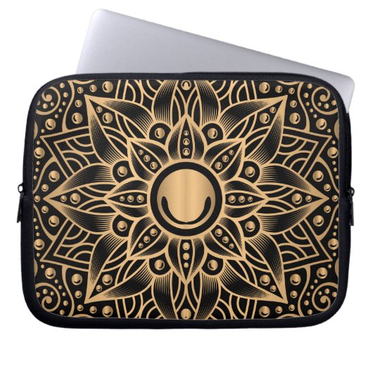 Luxus Mandala 12 Laptopschutzhülle (Vorderseite)