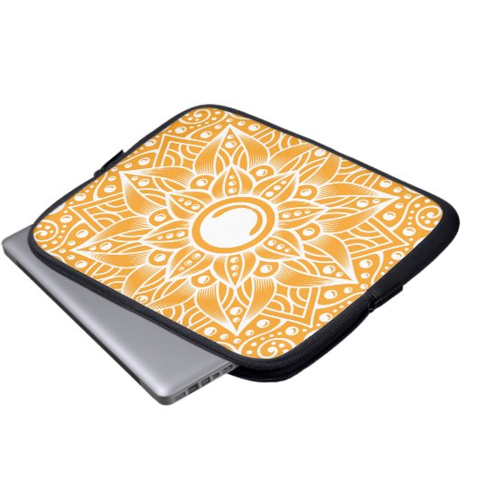 Luxus Mandala 13 Laptopschutzhülle (Vorne Knopf)