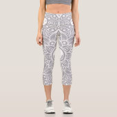 Luxus Mandala 14 Capri Leggings (Vorderseite)
