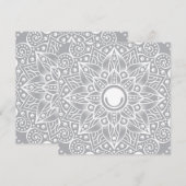 Luxus Mandala 14 Feiertagskarte (Vorne/Hinten)
