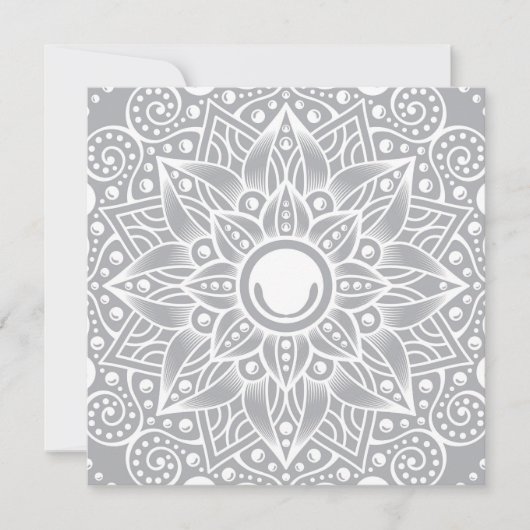 Luxus Mandala 14 Feiertagskarte (Vorderseite)