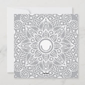 Luxus Mandala 14 Feiertagskarte (Rückseite)