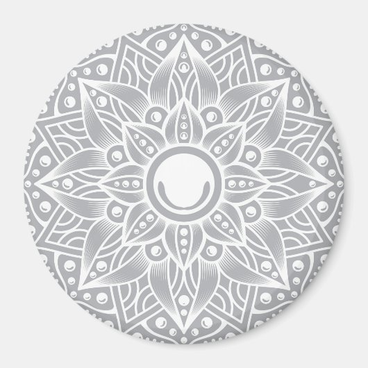Luxus Mandala 14 Magnet (Vorne)