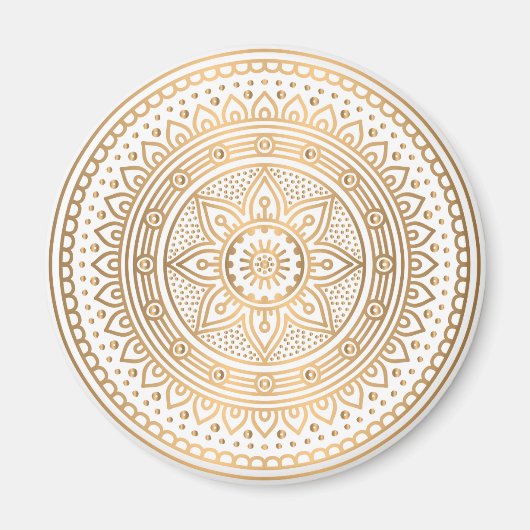 Luxus-Mandala 1 Magnet (Vorne)