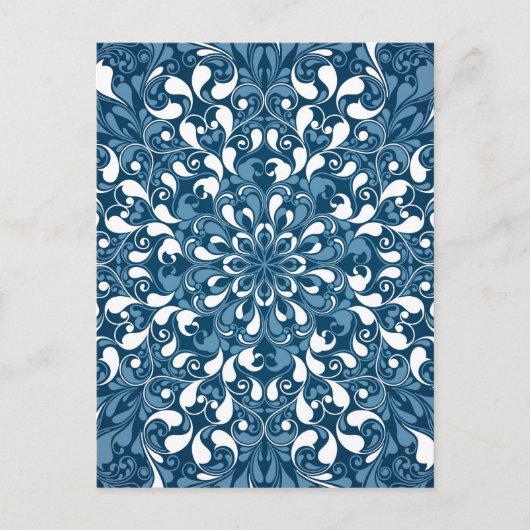 Luxus Mandala 20 Feiertagspostkarte (Vorderseite)