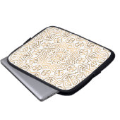 Luxus Mandala 32 Laptopschutzhülle (Vorne Knopf)