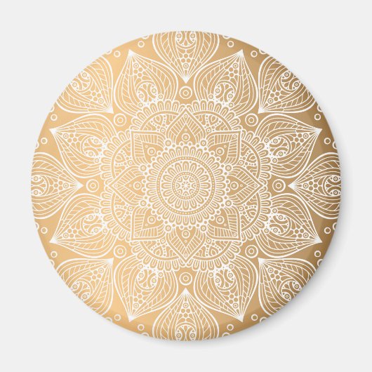 Luxus Mandala 35 Magnet (Vorne)
