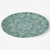 Luxus Mandala 37 Pappteller (Schrägansicht)