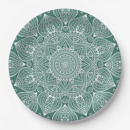 Luxus Mandala 37 Pappteller (Vorderseite)