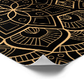 Luxus-Mandala 3 Poster (Ecke)