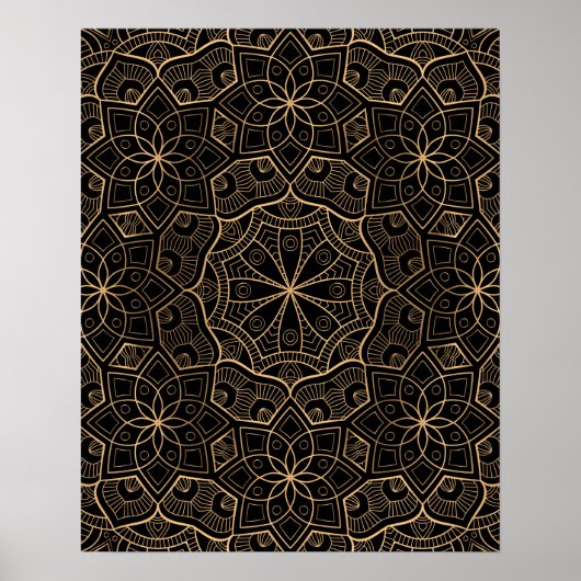 Luxus-Mandala 3 Poster (Vorne)
