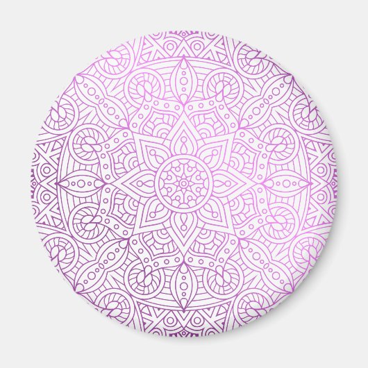 Luxus Mandala 40 Magnet (Vorne)