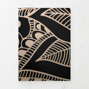 Luxus Mandala 42 Dreifach Gefaltete Urlaubskarte