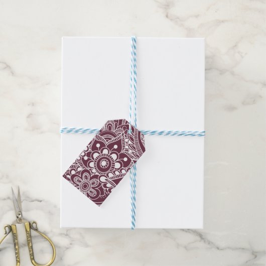 Luxus Mandala 44 Geschenkanhänger (Mit Garn)