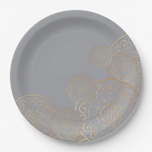 Luxus Mandala 49 Pappteller (Vorderseite)