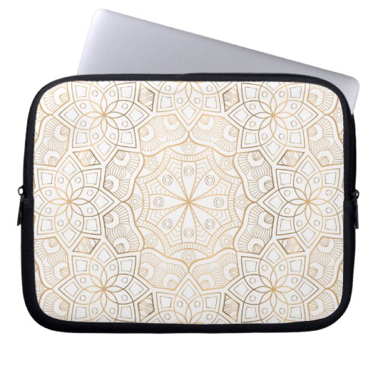 Luxus-Mandala 4 Laptopschutzhülle (Vorderseite)