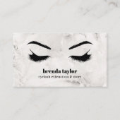 Luxus Marble Eyelash Brow Bar beruflich Visitenkarte (Vorderseite)