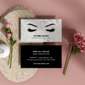 Luxus Marble Eyelash Brow Bar beruflich Visitenkarte