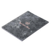 Luxus-Marmer-Nagelsalon mit Logo nach Maß Notizblock (Linke Seite)