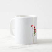 Luxus Marmor Gold Tasse – Romantisches Dankeschön  (Vorderseite Links)