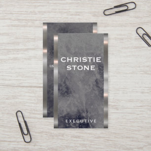 Luxus-Marmor   Metallische Trimm Visitenkarte