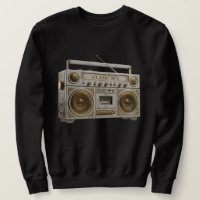 Luxus-Marmor- und Gold-Vintage-90er-Boombox-Radio