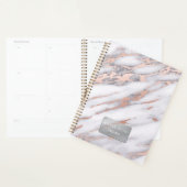 Luxus-Marmorgeschäft Rose Gold Metallic Business Planer (Anzeige)