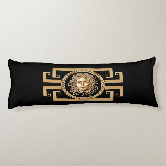 Luxus Medusa Gold Body Pillow Seitenschläferkissen (Rückseite)