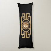 Luxus Medusa Gold Body Pillow Seitenschläferkissen (Rückseite (Vertikal))