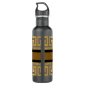 Luxus Medusa Gold Edelstahlflasche (Rückseite)