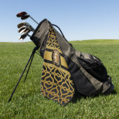 Luxus Medusa Gold Golf Handtuch (Gras)