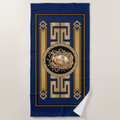Luxus Medusa Gold Handtuch (Vorderseite)