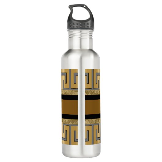 Luxus Medusa Gold & Silver Edelstahlflasche (Rückseite)