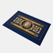 Luxus Medusa Head Gold Doormat Fußmatte (Schrägansicht)