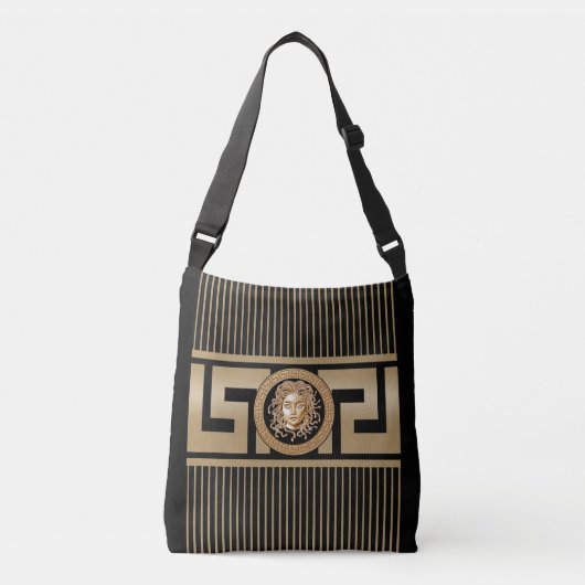 Luxus Medusa Medallion Cross Body Bag Tragetaschen Mit Langen Trägern (Vorderseite)