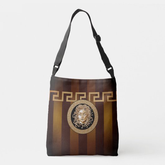 Luxus Medusa Medallion Cross Body Bag Tragetaschen Mit Langen Trägern (Rückseite)