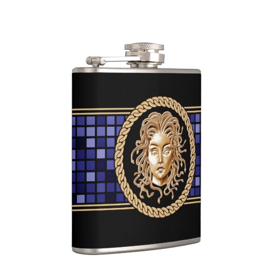 Luxus Medusa Silver Flask Flachmann (Rechts)