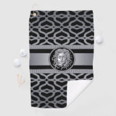 Luxus Medusa Silver Golf Handtuch (Insitu)