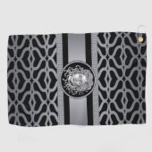 Luxus Medusa Silver Golf Handtuch (Horizontal)