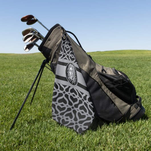 Luxus Medusa Silver Golf Handtuch (Gras)
