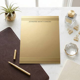 Luxus-Metallgold-Prägung Profi Briefpapier