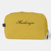 Luxus-Metallic-Gold-Dopp-Kit mit individuellem Nam Waschbeutel (Vorderseite)