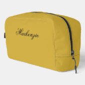 Luxus-Metallic-Gold-Dopp-Kit mit individuellem Nam Waschbeutel (Rechte Ecke)