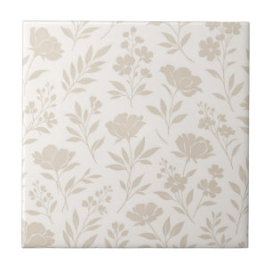Luxus-Minimal-Botanikmuster Fliese