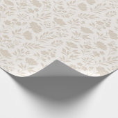 Luxus-Minimal-Botanikmuster Geschenkpapier (Ecke)