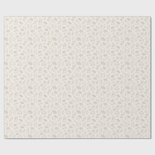 Luxus-Minimal-Botanikmuster Geschenkpapier