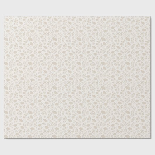Luxus-Minimal-Botanikmuster Geschenkpapier (Flach)